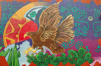 aztec mural