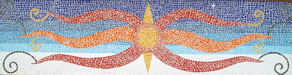 mosaic sun pattern